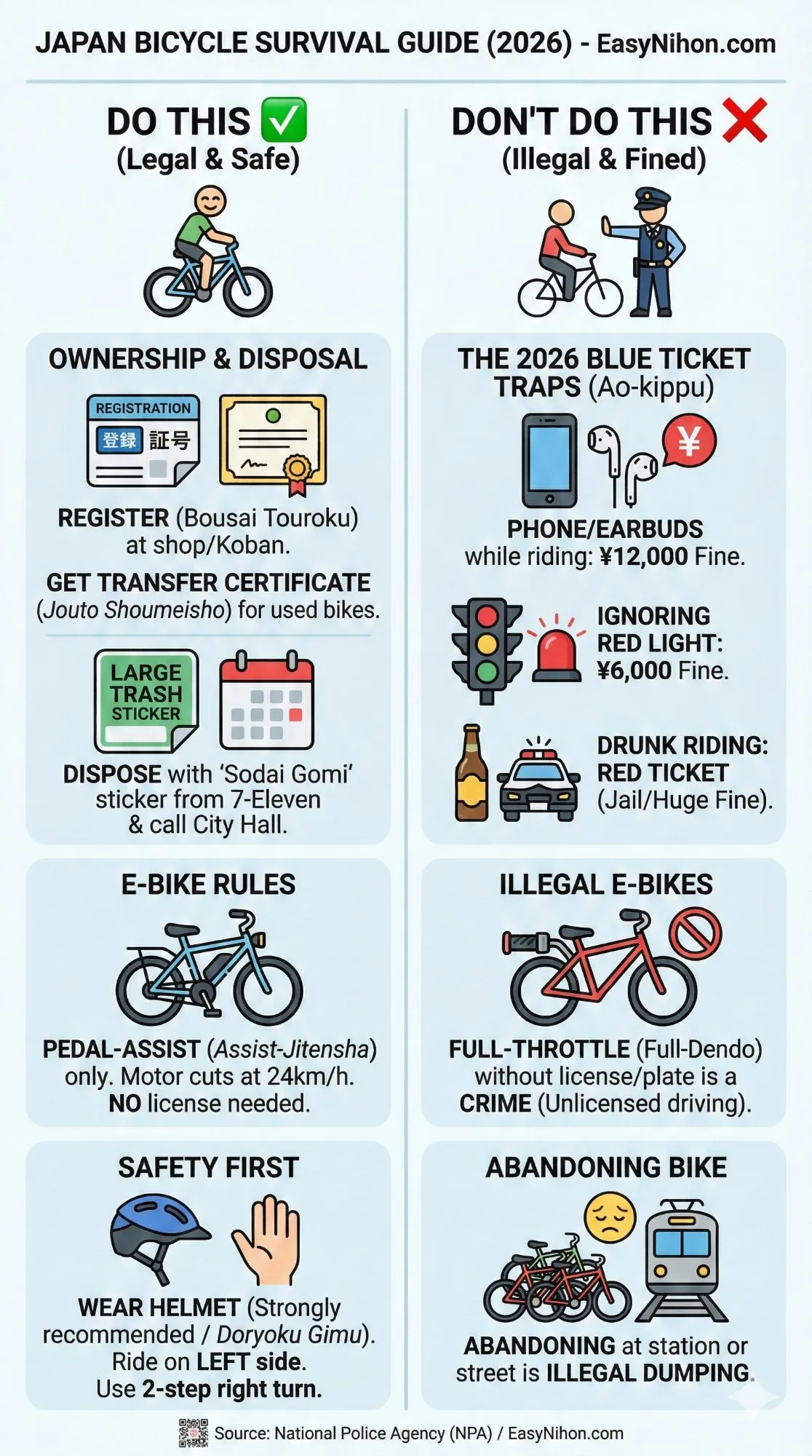 Japan Bicycle Survival Guide 2026 - Do's and Don'ts