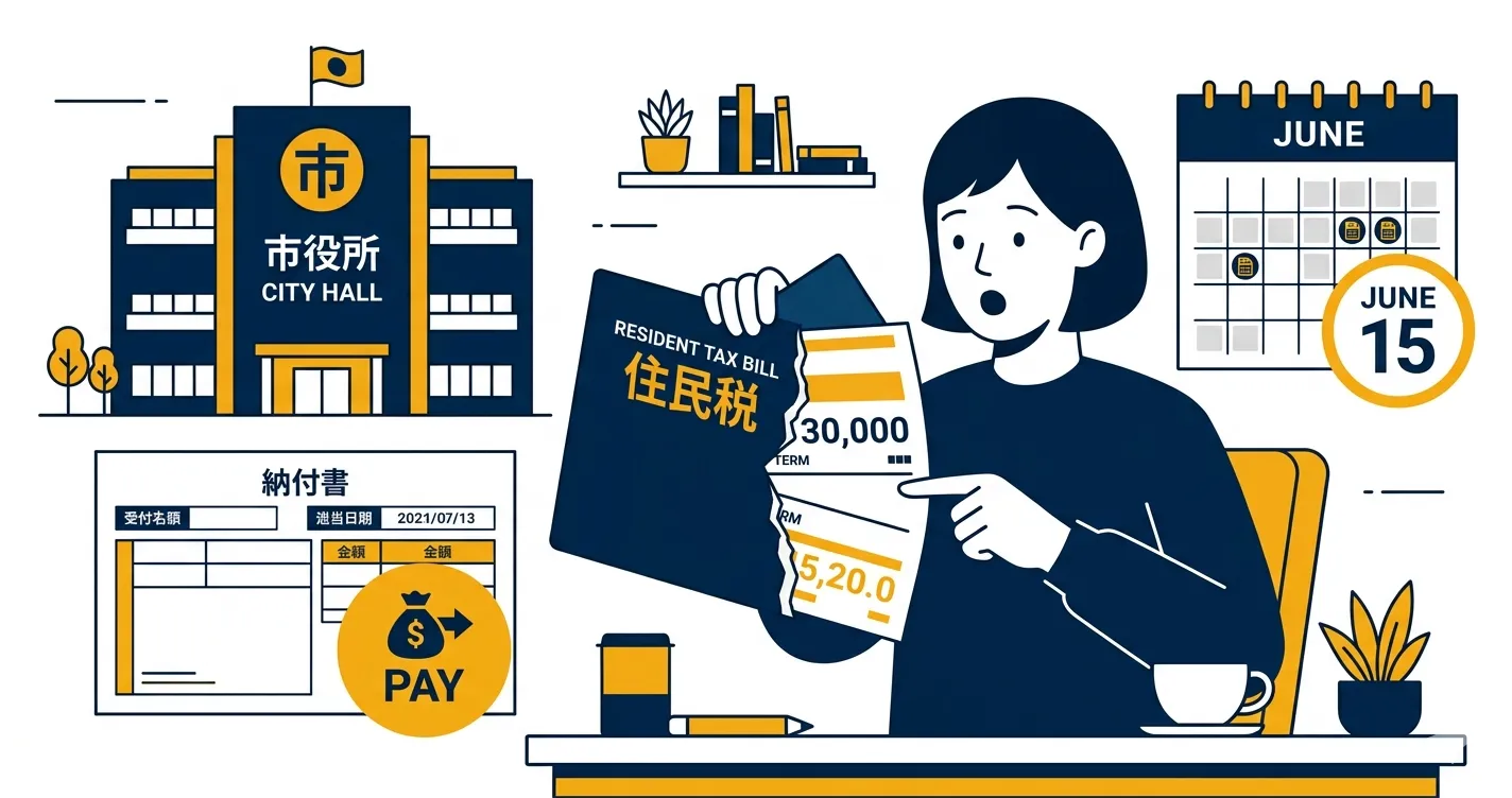 Japan Resident Tax (住民税) 2026: Complete Guide for Foreigners — Surprise Bills Explained